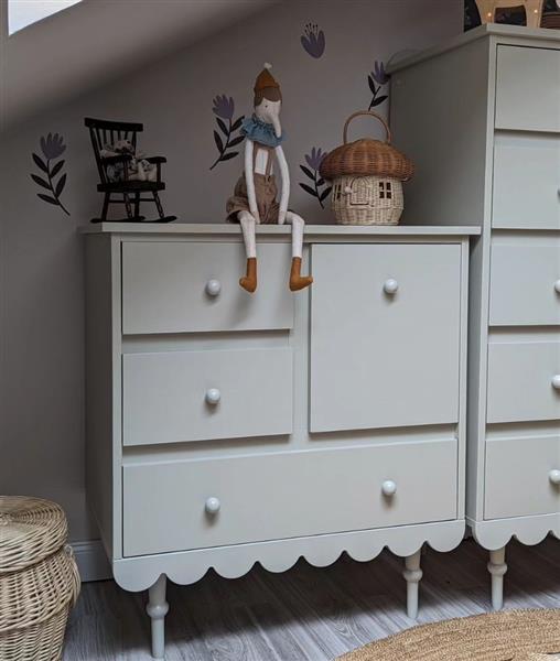 Grote foto commode babushka olive met leggedeelte laag commode olive kinderen en baby complete kinderkamers