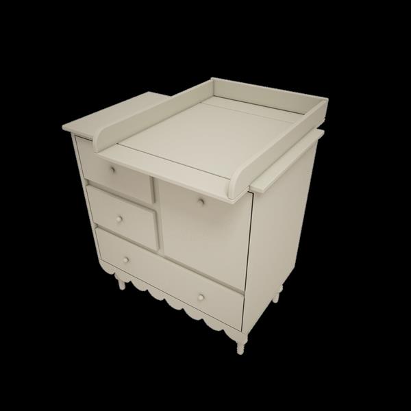 Grote foto commode babushka olive met leggedeelte laag commode olive kinderen en baby complete kinderkamers