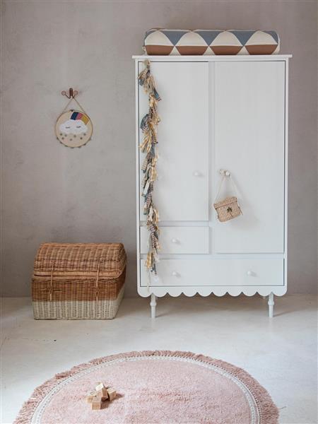 Grote foto kledingkast retro babushka white kast wit kinderen en baby complete kinderkamers