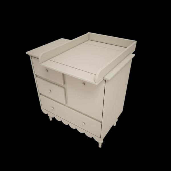 Grote foto commode babushka olive met leggedeelte laag commode olive kinderen en baby complete kinderkamers