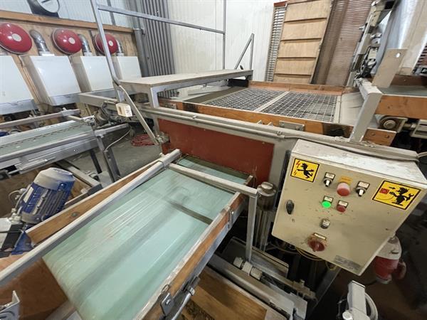 Grote foto total systems bercomex potveer 160 cm brede kistensorteerlijn voor bloembollen aardappels uien en agrarisch tuinbouw