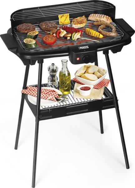 Grote foto princess 112247 elektrische barbecue bbq 47x28cm 2000w verpakking beschadigd tuin en terras buitenkeukens