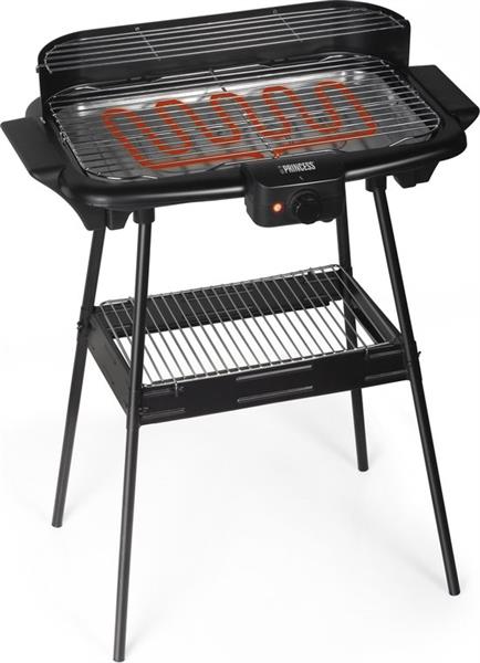 Grote foto princess 112247 elektrische barbecue bbq 47x28cm 2000w verpakking beschadigd tuin en terras buitenkeukens