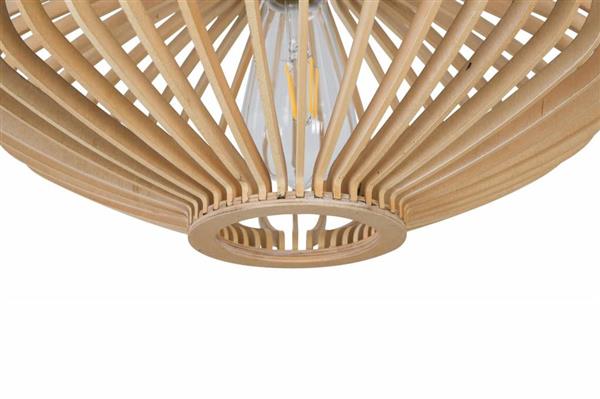 Grote foto hanglamp hout rond houtkleur 40 cm madera est copy huis en inrichting overige