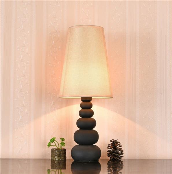 Grote foto tafellamp modern bruine kap 52 cm valott sinappi huis en inrichting overige