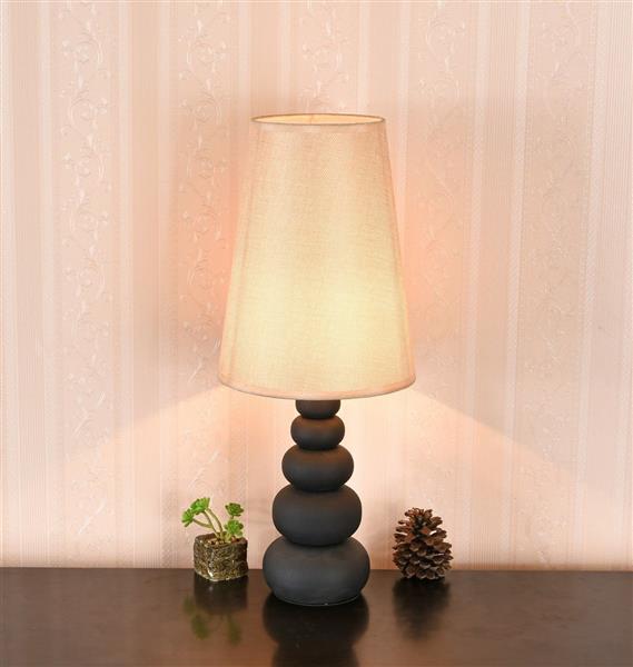 Grote foto tafellamp modern bruine kap 52 cm valott sinappi huis en inrichting overige
