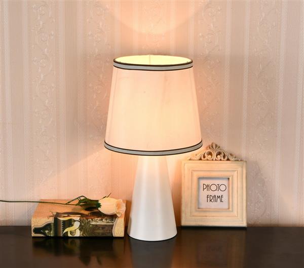 Grote foto tafellamp modern wit ijzer 41 cm valott papu huis en inrichting overige