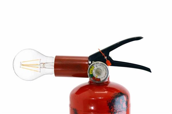Grote foto industri le tafellamp brandblusser funnylights charmander huis en inrichting overige
