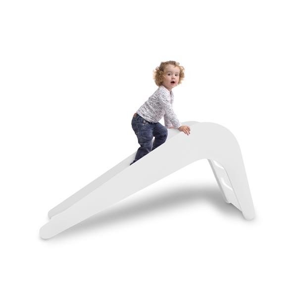 Grote foto houten glijbaan voor binnen jupiduu wit white kinderen en baby overige