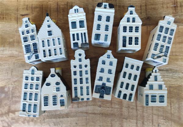 Grote foto u klm huisjes collectie uit te breiden 7.50 p s verzamelen porselein kristal bestek