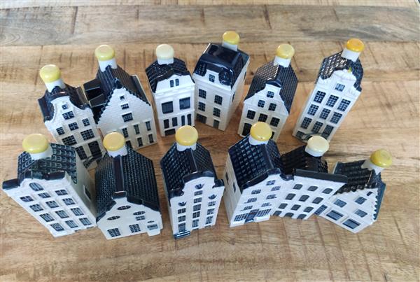 Grote foto u klm huisjes collectie uit te breiden 7.50 p s verzamelen porselein kristal bestek