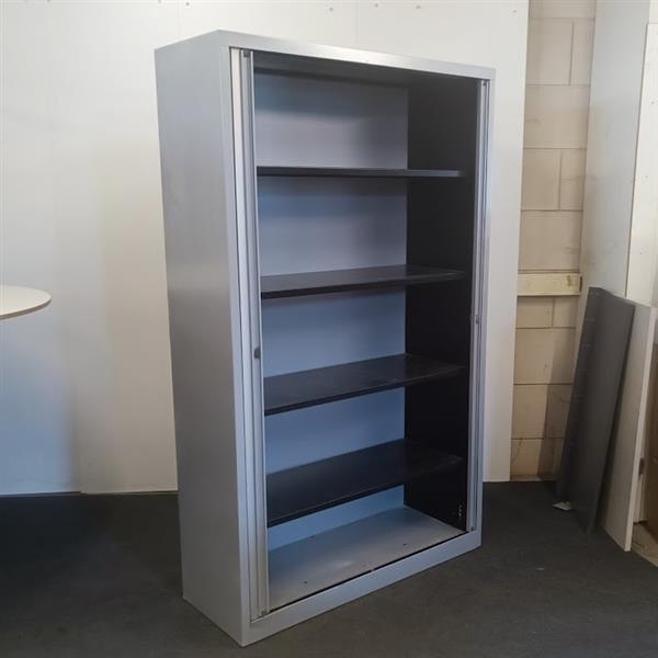 Grote foto roldeurkast zilvergrijs h198xb120xd43 b keus huis en inrichting overige