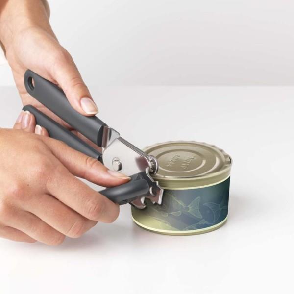 Grote foto brabantia tasty blikopener plus flesopener dark grey huis en inrichting keukenbenodigdheden