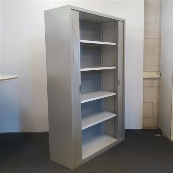 Grote foto roldeurkast donkergrijs 196 x 120 x 45 huis en inrichting overige