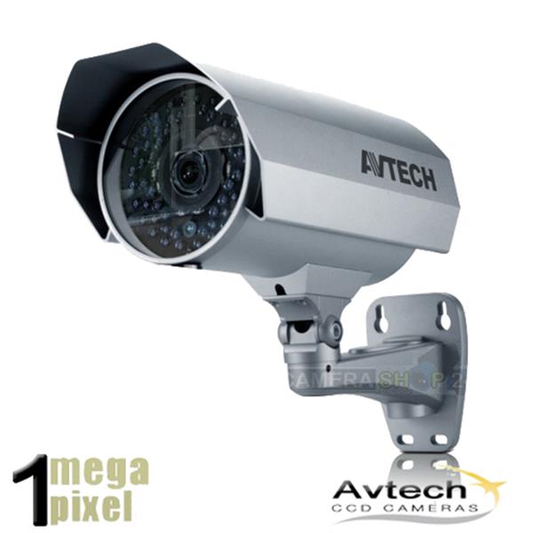 Grote foto op op avtech hd ip camera 25m nachtzicht 6mm lens zwart avm357zap audio tv en foto professionele video apparatuur