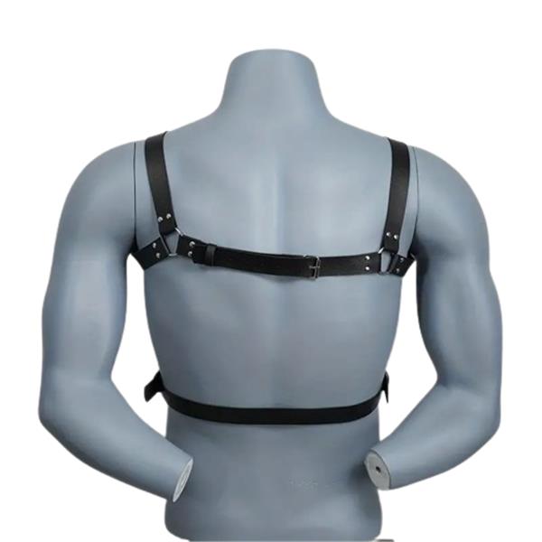 Grote foto sexy lederen heren borstharnas erotiek bondage harnas