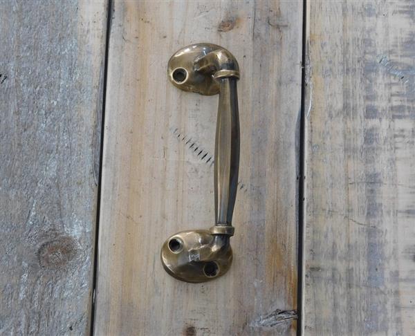 Grote foto meubilair handvat nostalgische trekhendel deurhendel gemaakt van messing gepatineerd small doe het zelf en verbouw materialen en producten