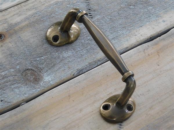 Grote foto meubilair handvat nostalgische trekhendel deurhendel gemaakt van messing gepatineerd small doe het zelf en verbouw materialen en producten
