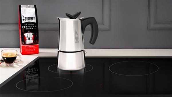 Grote foto bialetti musa inductie rvs 4 kops verpakking beschadigd witgoed en apparatuur koffiemachines en espresso apparaten