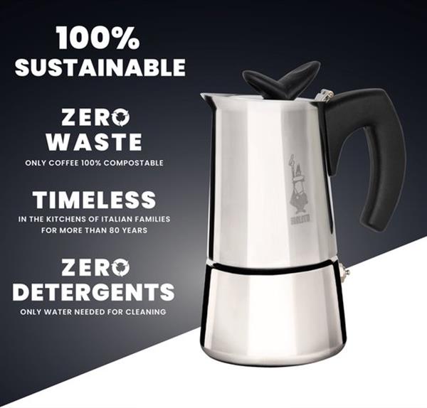 Grote foto bialetti musa inductie rvs 4 kops verpakking beschadigd witgoed en apparatuur koffiemachines en espresso apparaten