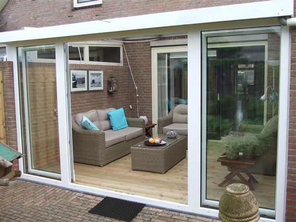 Grote foto 4 delige schuifpuien in wit kunststof b 4000 doe het zelf en verbouw kozijnen en schuifpuien