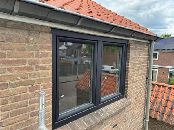 Grote foto zwarte kozijnen in kunststof . doe het zelf en verbouw kozijnen en schuifpuien