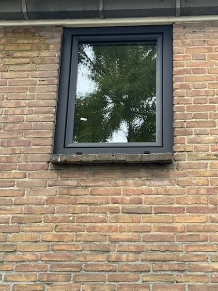 Grote foto zwarte kozijnen in kunststof . doe het zelf en verbouw kozijnen en schuifpuien