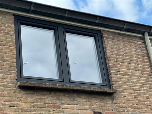 Grote foto zwarte kozijnen in kunststof . doe het zelf en verbouw kozijnen en schuifpuien