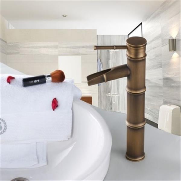 Grote foto bamboe stijl waterval kraan huis en inrichting complete badkamers