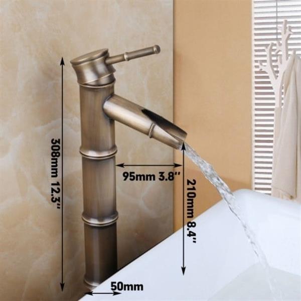 Grote foto bamboe stijl waterval kraan huis en inrichting complete badkamers