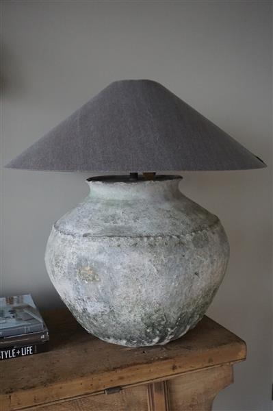 Grote foto lampenkap pet taupe h23 x 70 cm huis en inrichting bankstellen