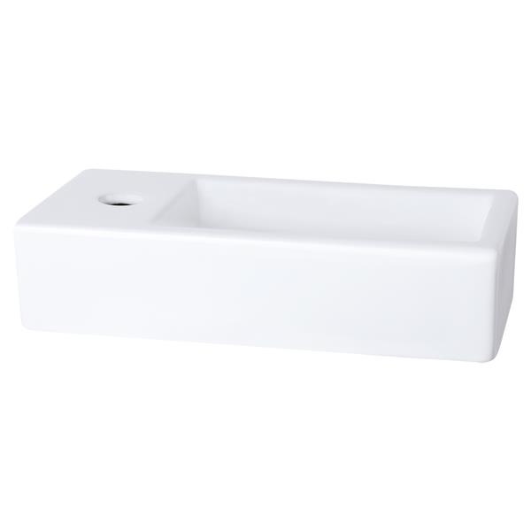 Grote foto differnz ravo fontein links wit l38 5 x b18 5 x h9 cm huis en inrichting complete badkamers