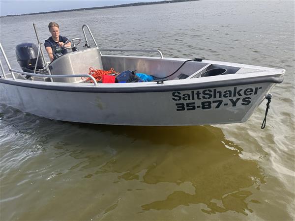 Grote foto alumunium console boot custom build tohatsu 90 pk watersport en boten motorboten en jachten