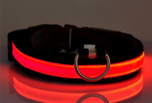 Grote foto honden halsband led verlichting s m l xl 7 kleuren dieren en toebehoren toebehoren