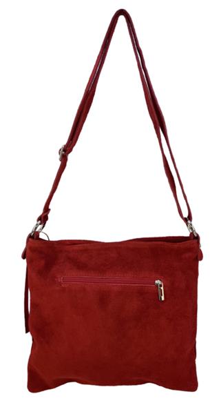 Grote foto back to the sixties suede franje tas rood sieraden tassen en uiterlijk schoudertassen
