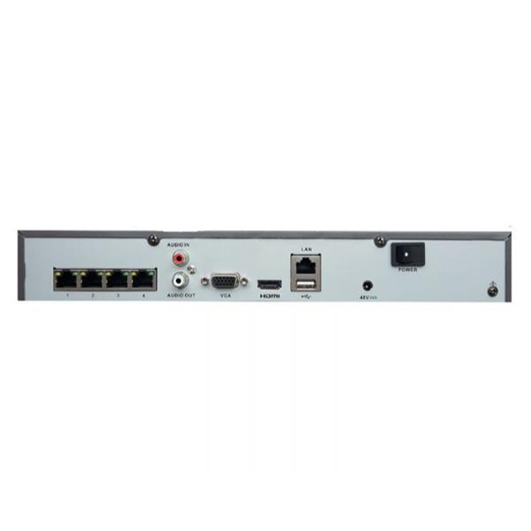 Grote foto hikvision 4k 4 kanaals nvr recorder audio 4x poe 7604ni q1 4p audio tv en foto videobewakingsapparatuur