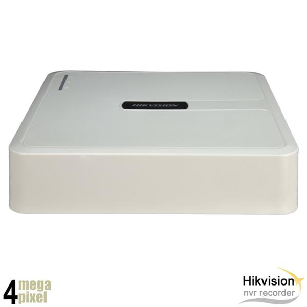 Grote foto hikvision 4mp 4 kanaals nvr recorder audio geen poe hwn 2104h audio tv en foto professionele video apparatuur