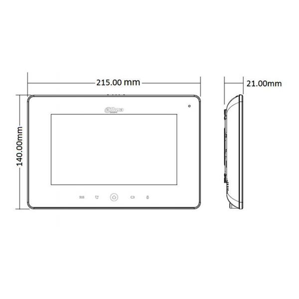 Grote foto aanbieding dahua binnenpost wifi micro sd kaart slot 7 inch vth5221dw audio tv en foto algemeen