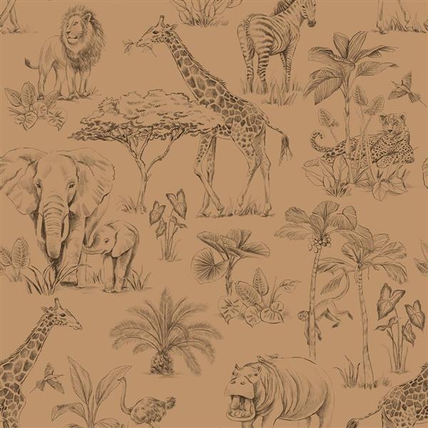 Grote foto behang safari toffee safari toffee kinderen en baby complete kinderkamers
