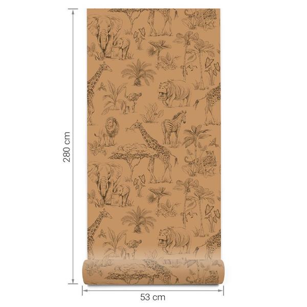 Grote foto behang safari toffee safari toffee kinderen en baby complete kinderkamers