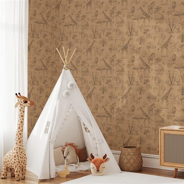Grote foto behang safari toffee safari toffee kinderen en baby complete kinderkamers