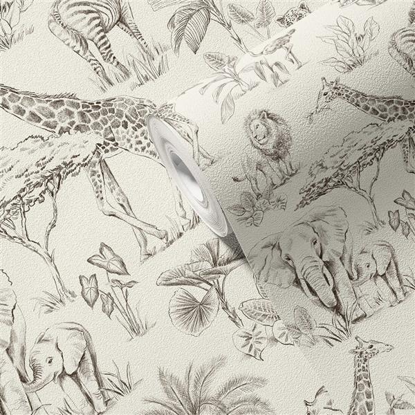 Grote foto behang safari cream safari cream kinderen en baby complete kinderkamers