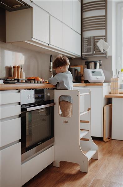 Grote foto kitchen helper slim babywood white white kinderen en baby overige