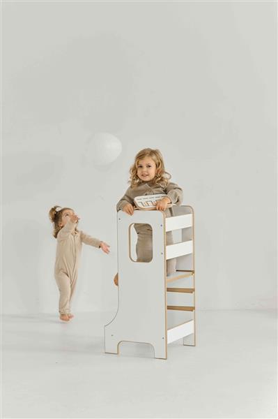Grote foto kitchen helper slim babywood white white kinderen en baby overige