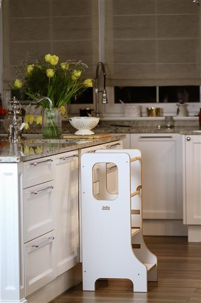 Grote foto kitchen helper slim babywood white white kinderen en baby overige
