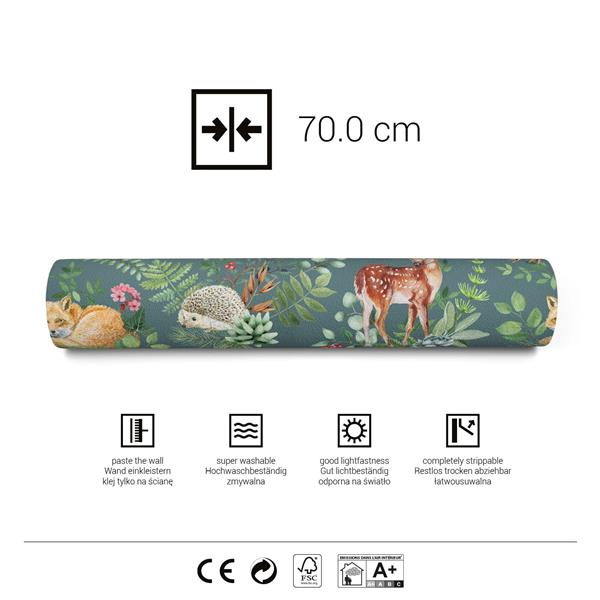 Grote foto behang woodland green 2 8 m rol woodland 53x280 cm kinderen en baby complete kinderkamers