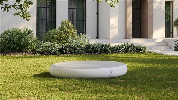 Grote foto jupiduu outdoor jumpspot trampoline gray white kinderen en baby overige