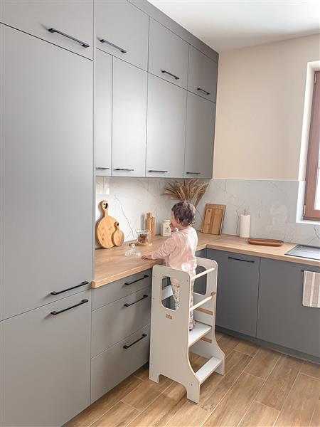 Grote foto kitchen helper slim babywood gray gray kinderen en baby overige