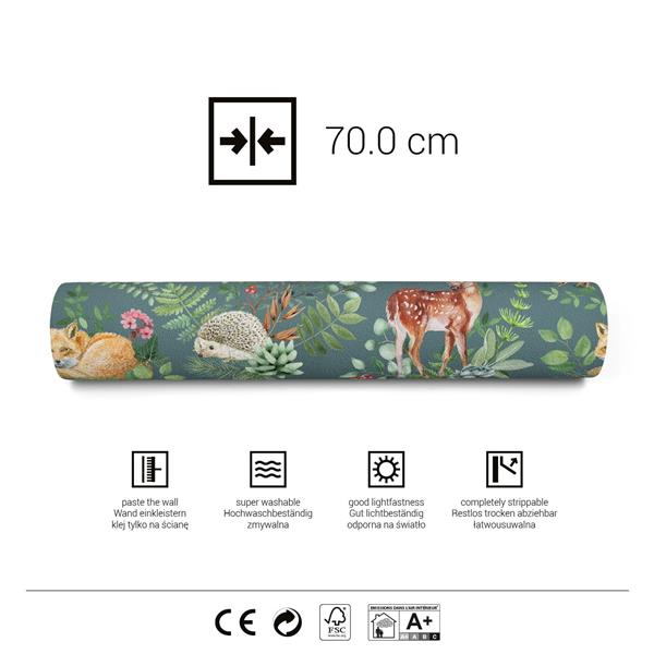 Grote foto behang woodland green 2 8 m rol woodland 53x280 cm kinderen en baby complete kinderkamers