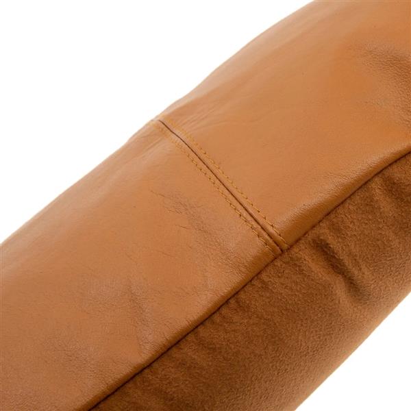 Grote foto het six panel leather kussenhoes kameel 30x50 huis en inrichting woningdecoratie
